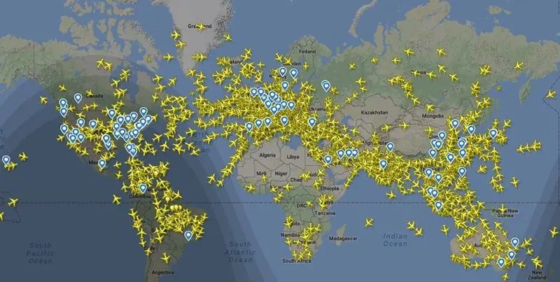 24 flight radar live