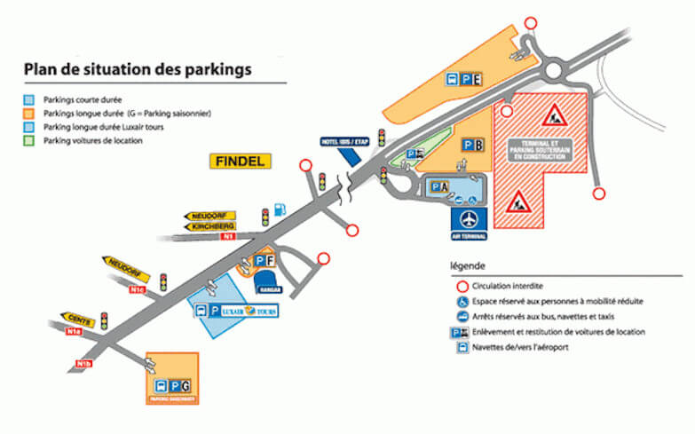 parking aeroport luxembourg