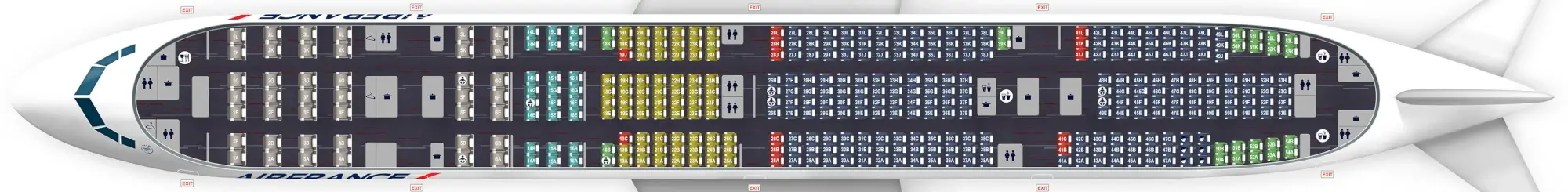Plan Cabine Boeing 777-300er Air France